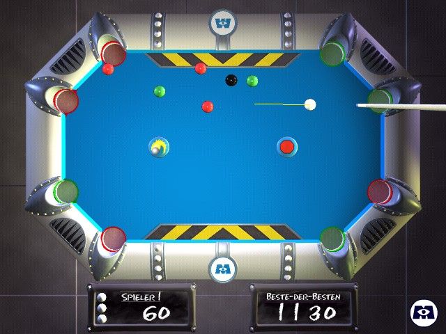 Disney Pixar's Monsters Inc Wreck Room Arcade Eight Ball Chaos Microsoft Windows PC CD-PC Gamez USA