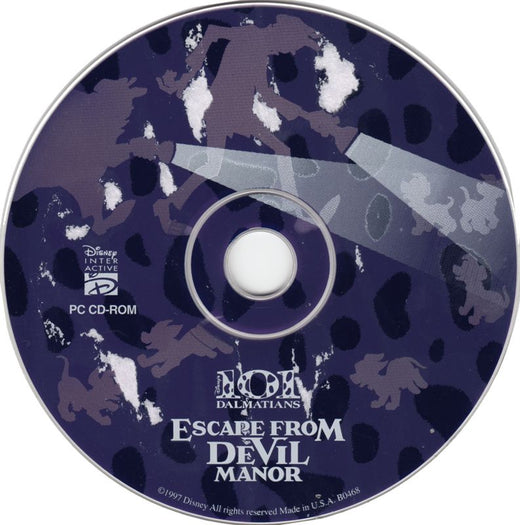 101 Dalmatians Escape From DeVil Manor physical PC game CD - PC Gamez USA