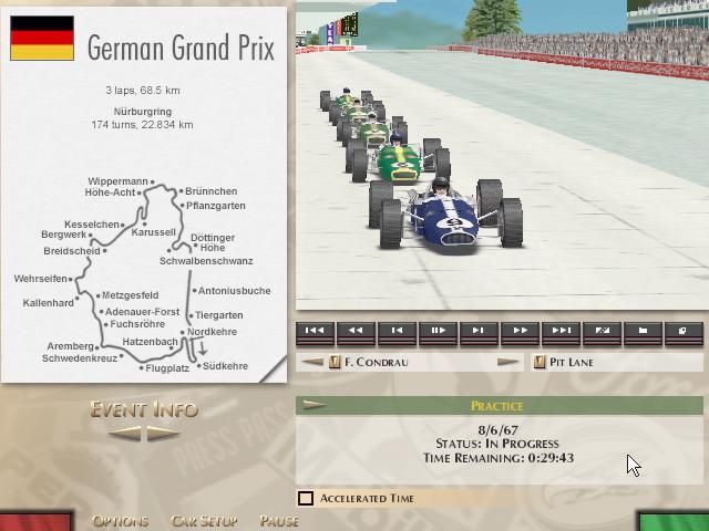 Grand Prix Legends Microsoft Windows PC CD-PC Gamez USA