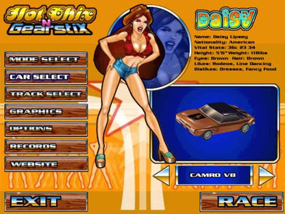 Hot Chix 'n' Gear Stix Microsoft Windows PC CD-PC Gamez USA