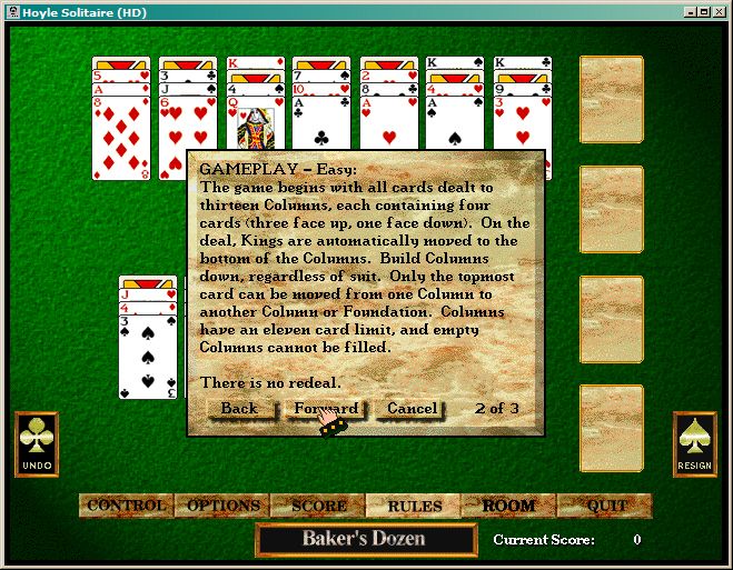 Hoyle Solitaire Microsoft Windows PC CD-PC Gamez USA