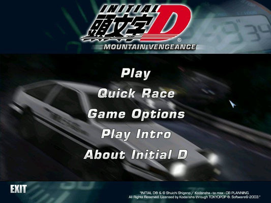 Initial D Mountain Vengeance Microsoft Windows PC CD-PC Gamez USA