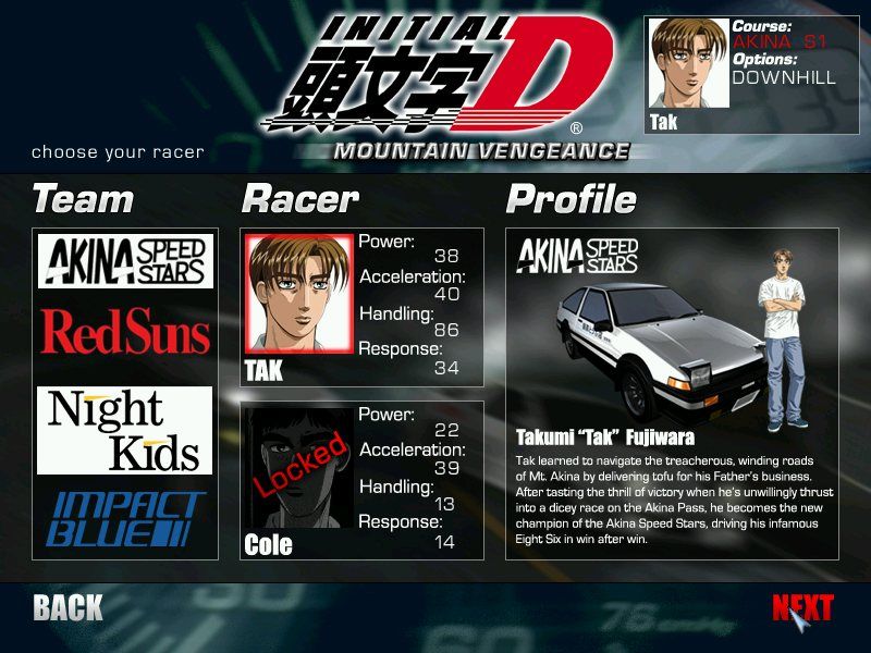 Initial D Mountain Vengeance Microsoft Windows PC CD-PC Gamez USA