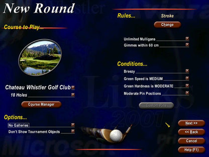 Links 2001 Disc 1-4 Microsoft Windows PC CD-PC Gamez USA