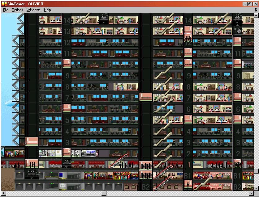 SimTower The Vertical Empire Microsoft Windows PC CD-PC Gamez USA