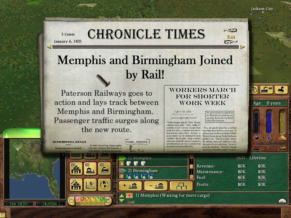 Railroad Tycoon 3 Disc 1-2 Microsoft Windows PC CD-PC Gamez USA