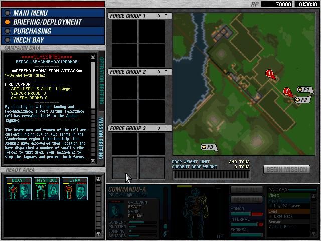 MechCommander Microsoft Windows PC CD-PC Gamez USA
