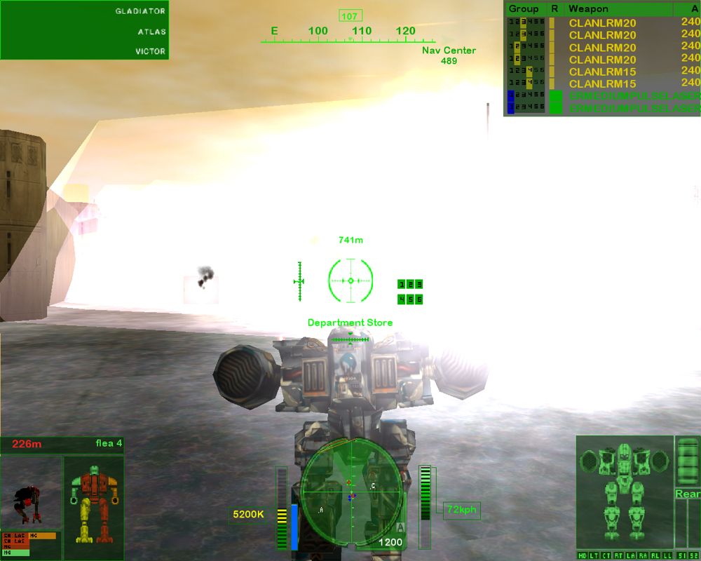 MechWarrior 4 Mercenaries Disc 1 -2 Microsoft Windows PC CD-PC Gamez USA