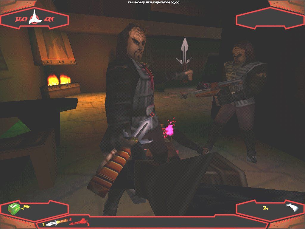 Star Trek The Next Generation Klingon Honor Guard Disc 1-2 Microsoft Windows PC CD-PC Gamez USA