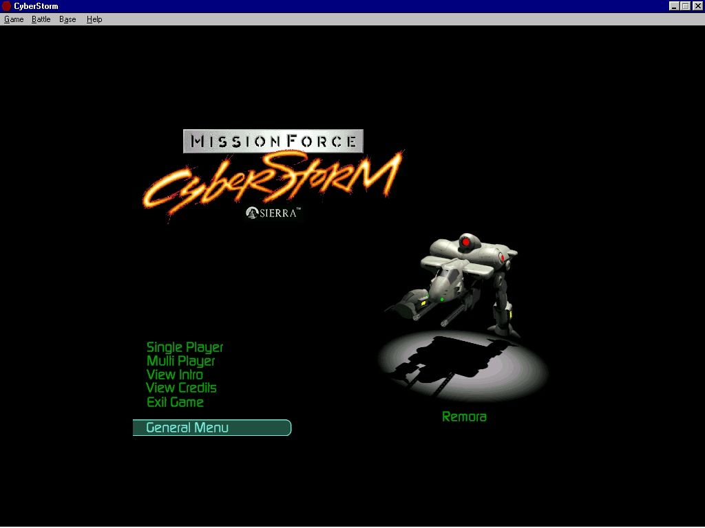 MissionForce CyberStorm 1996 Sierra Microsoft Windows PC CD-PC Gamez USA