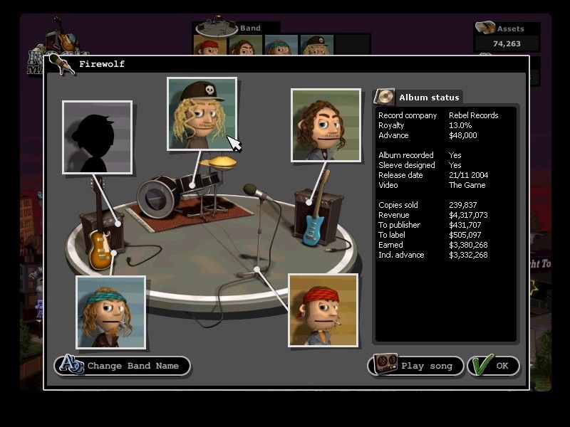ROCK MANAGER Microsoft Windows PC CD-PC Gamez USA
