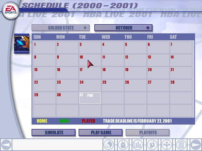 NBA LIVE 2001 Microsoft Windows PC CD-PC Gamez USA