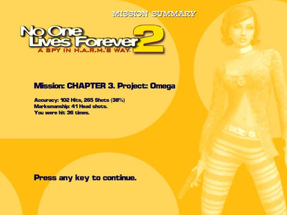 No One Lives Forever 2 A Spy in H.A.R.M.'s Way Disc 1-2 Microsoft Windows PC CD-PC Gamez USA