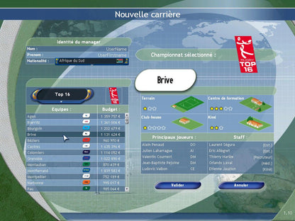 Pro Rugby Manager Microsoft Windows PC CD-PC Gamez USA