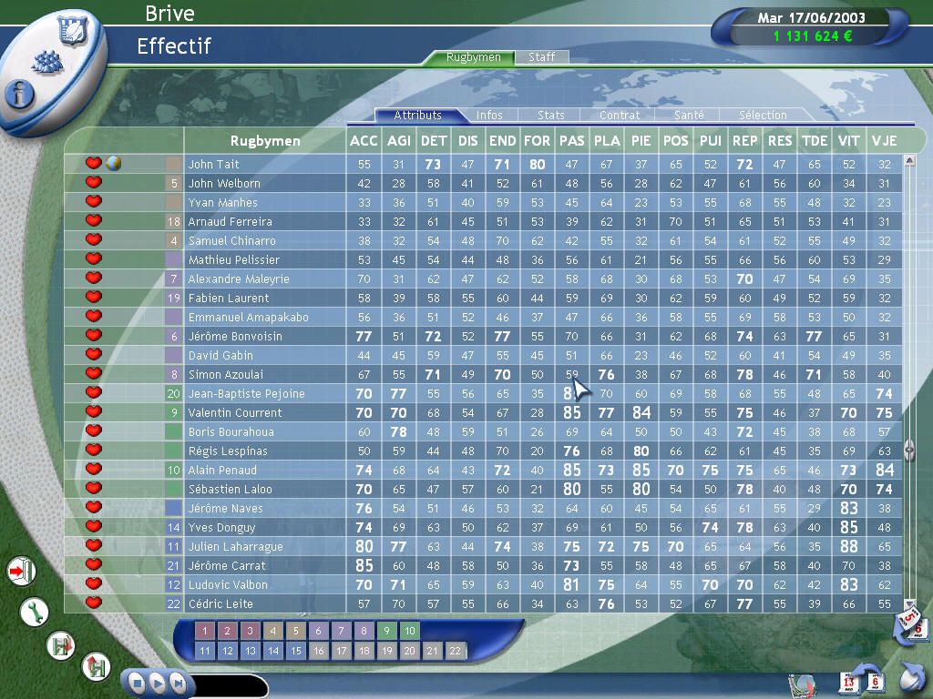 Pro Rugby Manager Microsoft Windows PC CD-PC Gamez USA