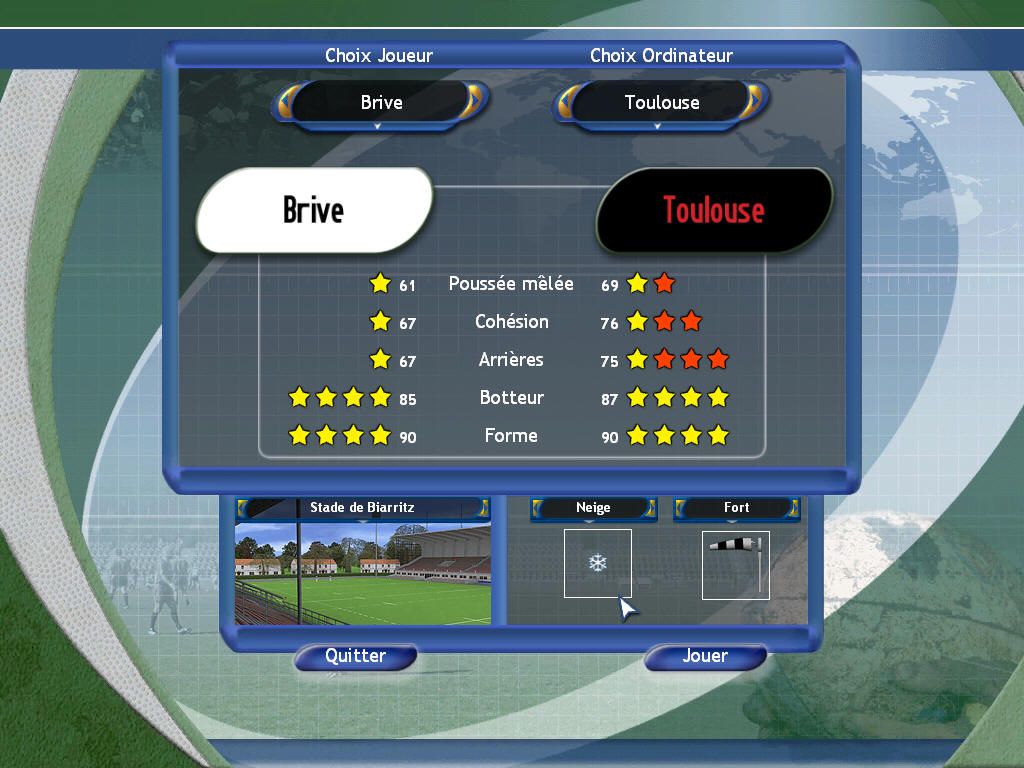 Pro Rugby Manager Microsoft Windows PC CD-PC Gamez USA