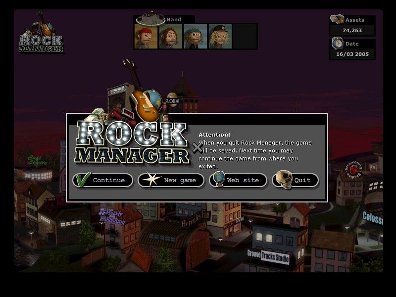 ROCK MANAGER Microsoft Windows PC CD-PC Gamez USA