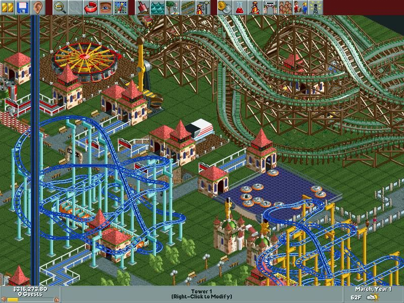 RollerCoaster Tycoon - Loopy Landscapes Microsoft Windows PC CD-PC Gamez USA
