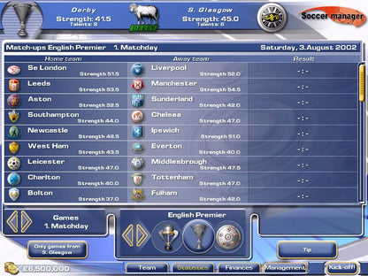 Soccer Manager Microsoft Windows PC CD-PC Gamez USA