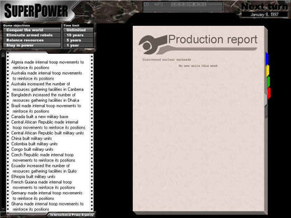 SuperPower Microsoft Windows PC CD – Strategic Global Simulation Game-PC Gamez USA