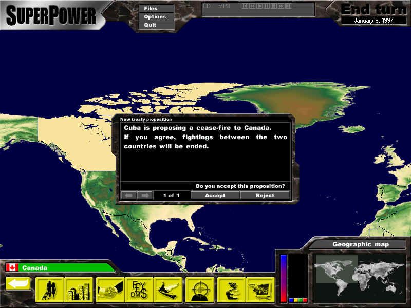 SuperPower Microsoft Windows PC CD – Strategic Global Simulation Game-PC Gamez USA