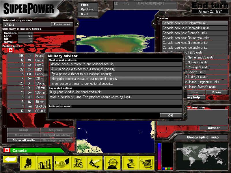 SuperPower Microsoft Windows PC CD – Strategic Global Simulation Game-PC Gamez USA