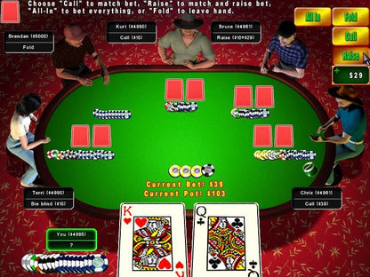 Texas Hold'em - High Stakes Poker Microsoft Windows PC CD-PC Gamez USA