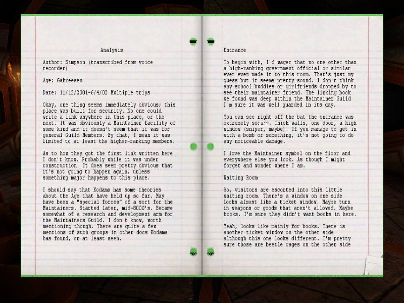 Myst URU Complete Chronicles Disc 1-2 Microsoft Windows PC CD-PC Gamez USA