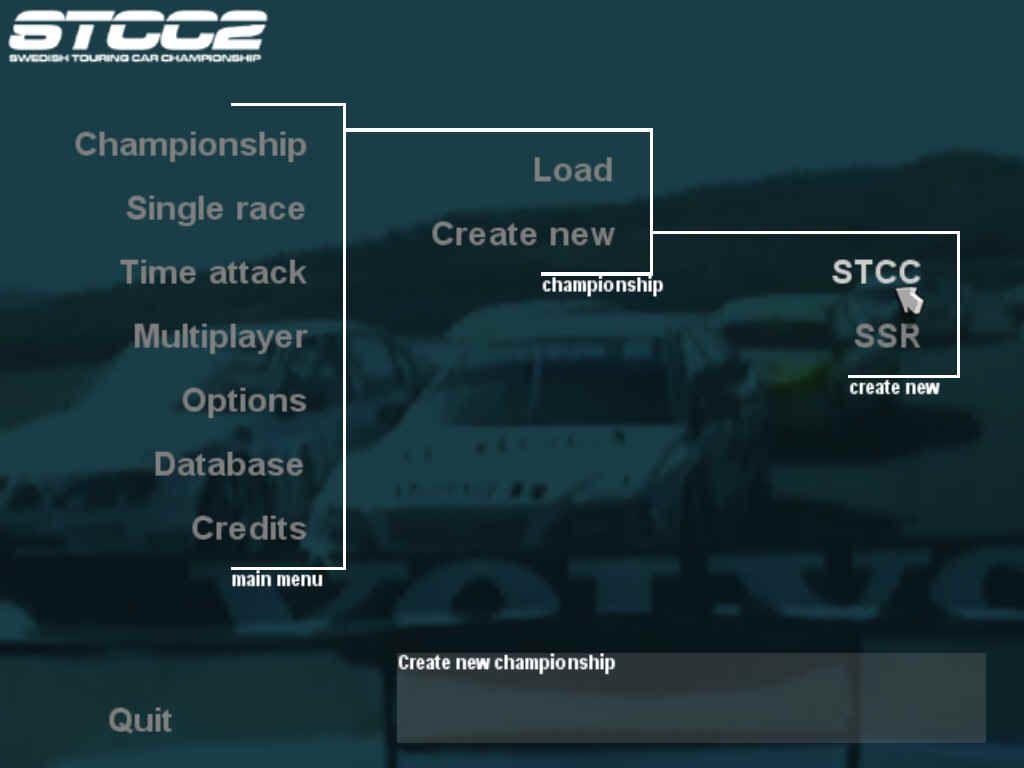 Swedish touring car championship 2 Microsoft Windows PC CD-PC Gamez USA