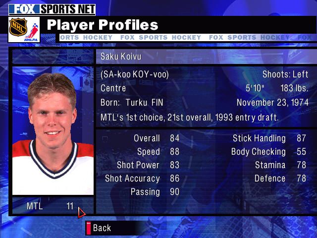 NHL Championship 2000 Microsoft Windows PC CD-PC Gamez USA