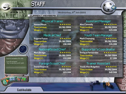 Euro Club Manager 2003-04 Microsoft Windows PC CD-PC Gamez USA