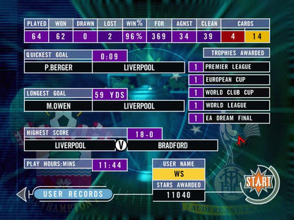 The FA Premier League Stars Microsoft Windows PC CD-PC Gamez USA