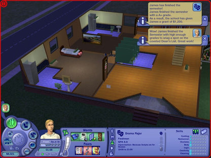 The Sims 2 University Expansion Pack Disc 1-2 Microsoft Windows PC CD-PC Gamez USA
