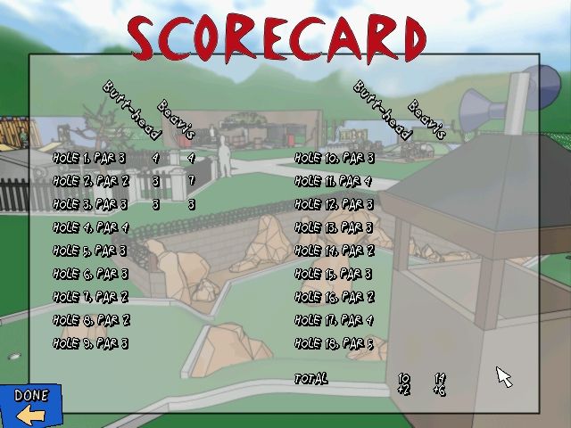 MTV's Beavis and Butt-Head Bunghole in One Microsoft Windows PC CD-PC Gamez USA