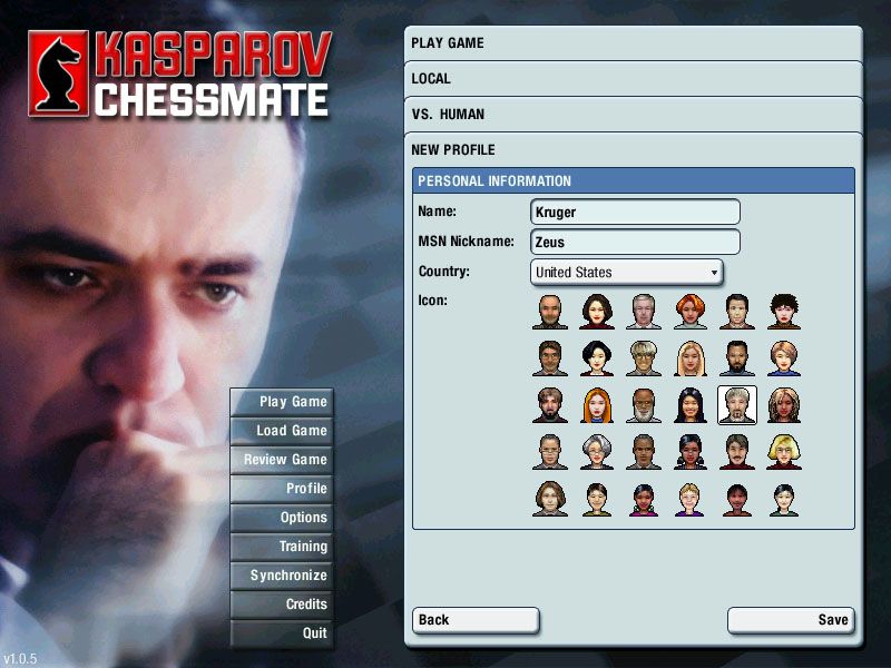 Kasparov Chessmate Microsoft Windows PC CD-PC Gamez USA
