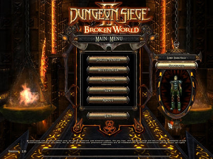 Dungeon Siege II: Broken World Microsoft Windows PC CD-PC Gamez USA