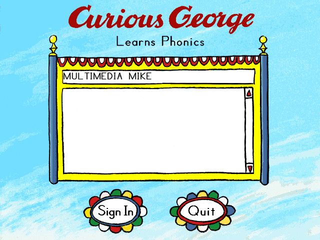 Curious George Learns Phonics for Kindergarten First Grade Microsoft Windows PC-PC Gamez USA