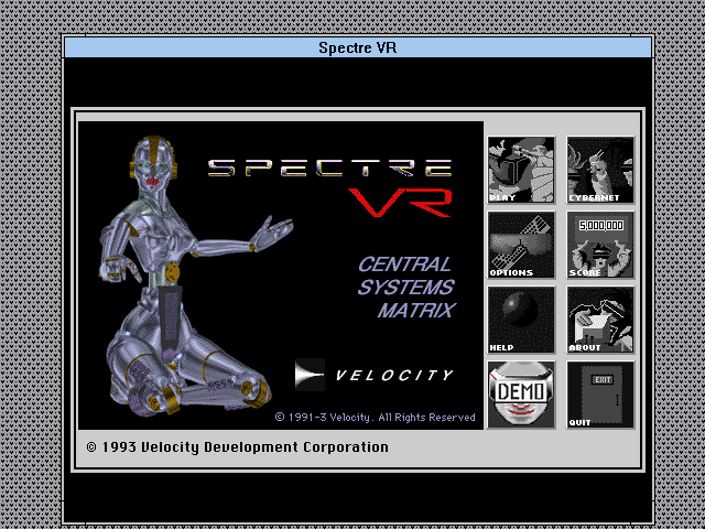 Spectre VR 1993 Windows CD by PC Gamez USA
