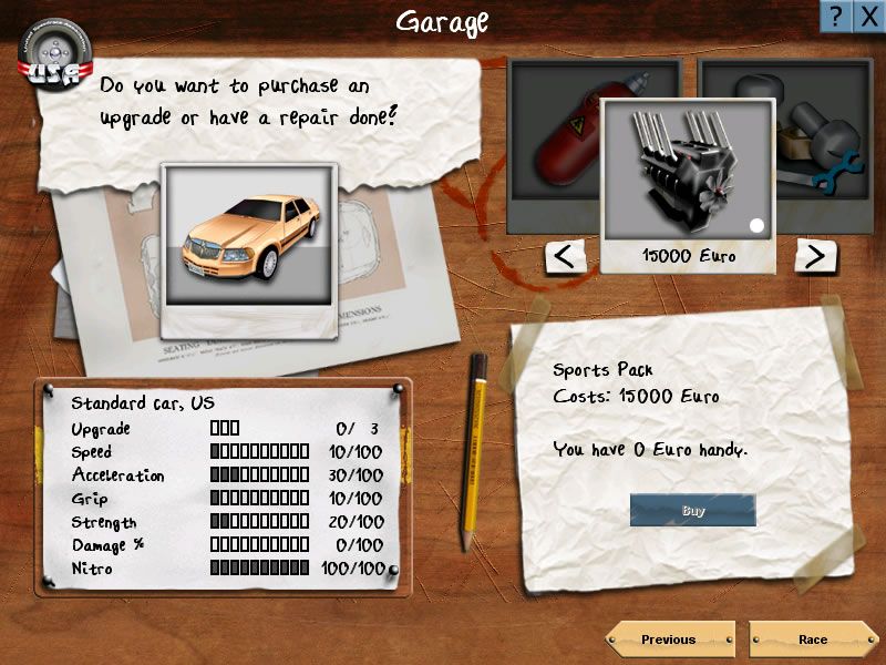 Europe Racing Microsoft Windows PC CD-PC Gamez USA