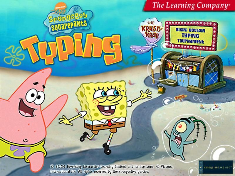 SpongeBob Typing Microsoft Windows PC CD-PC Gamez USA