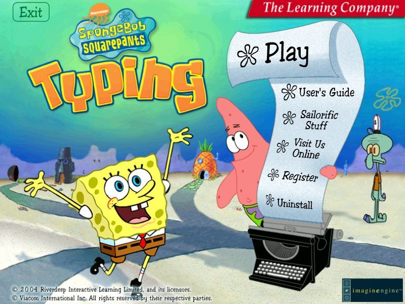 SpongeBob Typing Microsoft Windows PC CD-PC Gamez USA