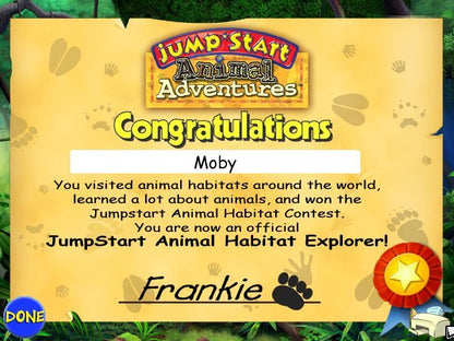 Jumpstart Animal Adventures Microsoft Windows PC CD-PC Gamez USA