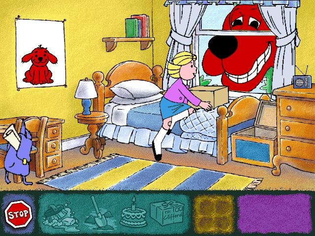 Clifford the Big Red Dog Thinking Adventures Scholastic 2000 Microsoft Windows PC CD-PC Gamez USA