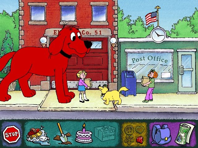 Clifford the Big Red Dog Thinking Adventures Scholastic 2000 Microsoft Windows PC CD-PC Gamez USA