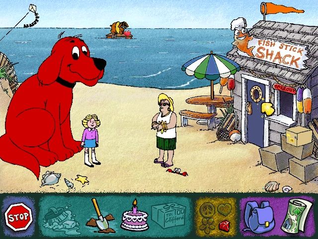 Clifford the Big Red Dog Thinking Adventures Scholastic 2000 Microsoft Windows PC CD-PC Gamez USA