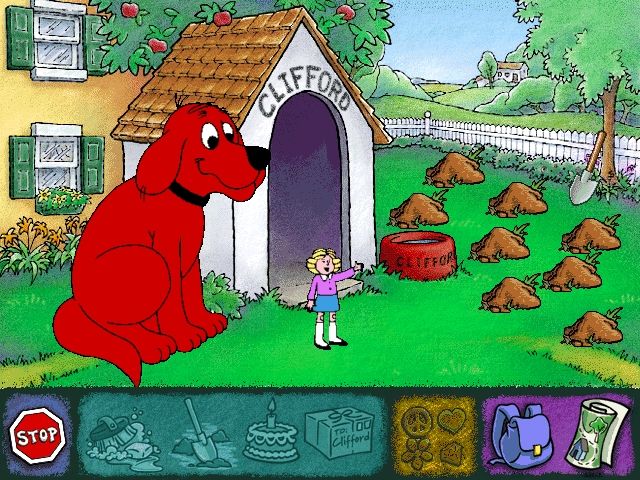Clifford the Big Red Dog Thinking Adventures Scholastic 2000 Microsoft Windows PC CD-PC Gamez USA