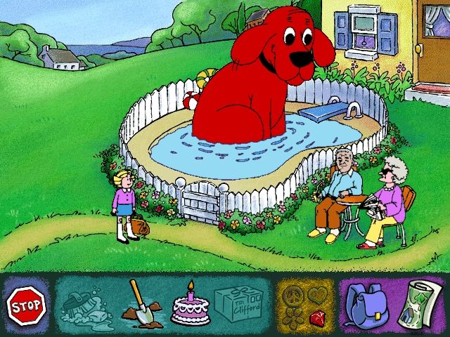 Clifford the Big Red Dog Thinking Adventures Scholastic 2000 Microsoft Windows PC CD-PC Gamez USA