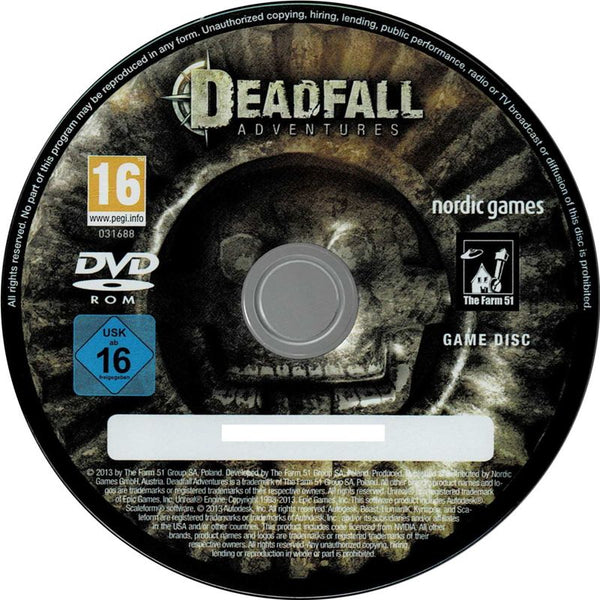 Deadfall Adventures Microsoft Windows PC DVD by PC Gamez USA