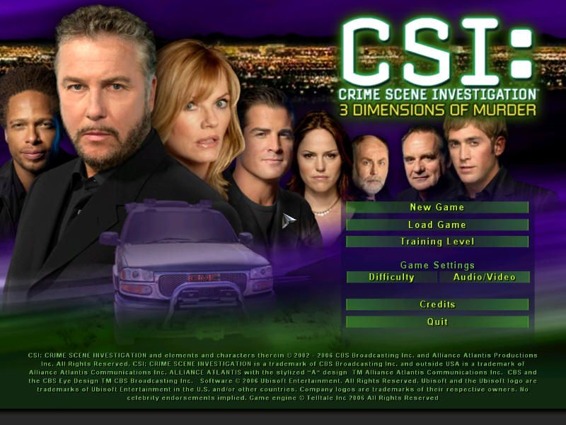 CSI 3 Dimensions Of Murders Microsoft Windows PC CD-PC Gamez USA