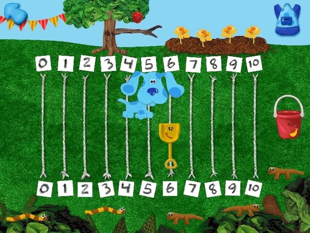 Blue's Clues Blue's 123 Time Activities Microsoft Windows PC CD-PC Gamez USA